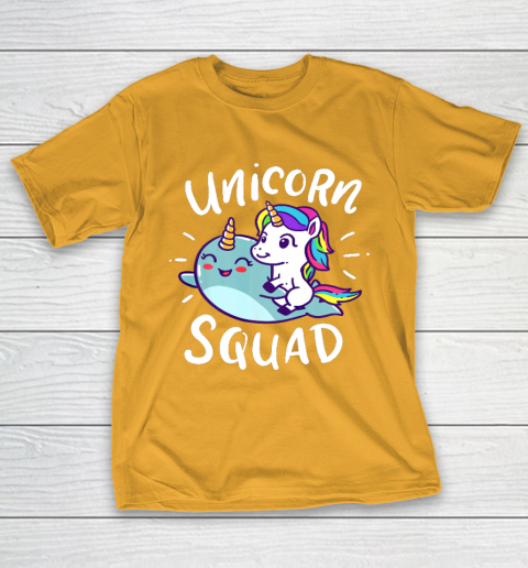 Unicorn Squad Narwhal Funny Cute Birthday Party Present Gift T-Shirt 2