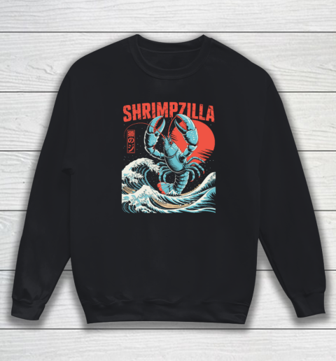 Funny Shrimp Shrimpzilla Japan Food Shirt Sweatshirt