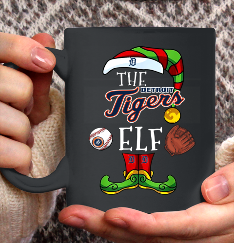 Detroit Tigers Christmas ELF Funny MLB Ceramic Mug 11oz
