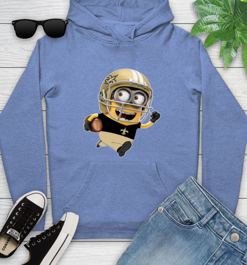 NFL New Orleans Saints Minions Disney Football Sports Youth Hoodie 12