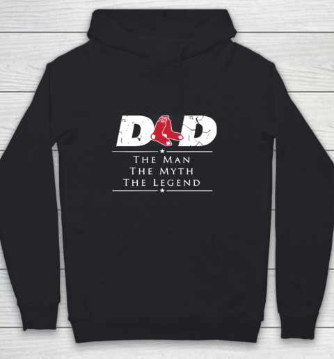 Boston Red Sox MLB Baseball Dad The Man The Myth The Legend Youth Hoodie