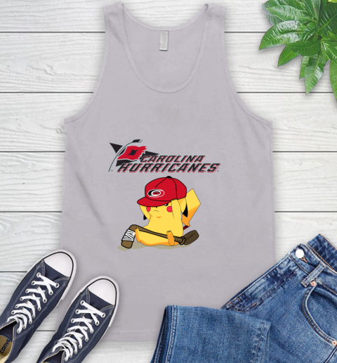 NHL Pikachu Hockey Sports Carolina Hurricanes Tank Top 4