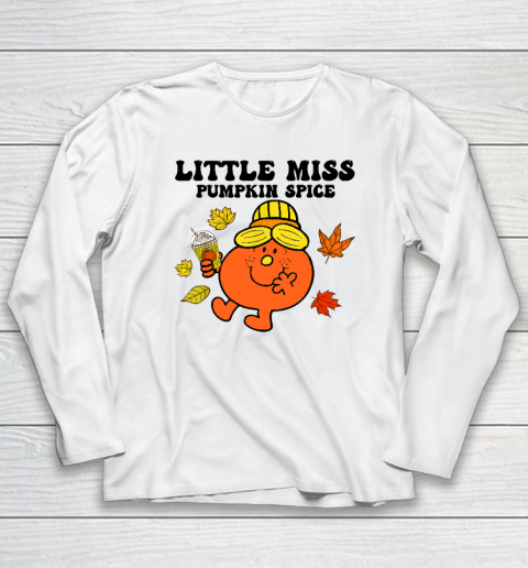 Little Miss Pumpkin Spice Cute Fall Pumpkin Thanksgiving Long Sleeve T-Shirt