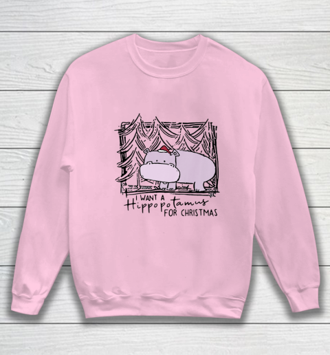 I Want A Hippopotamus For Christmas Hippo for Kid Women Men Sweatshirt 5