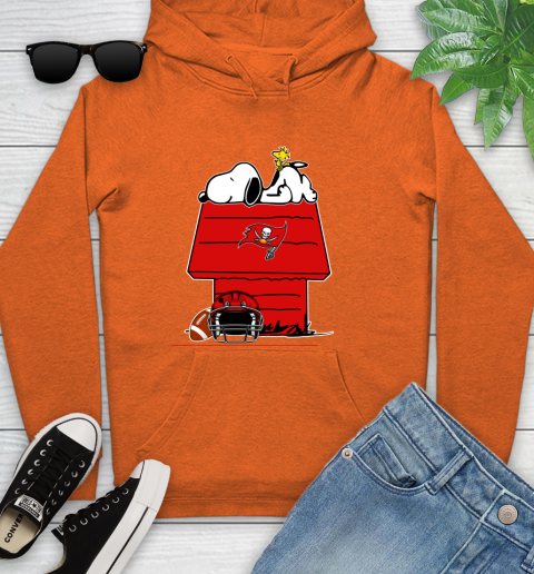 Tampa Bay Buccaneers NFL Football Snoopy Woodstock The Peanuts Movie Youth Hoodie 5