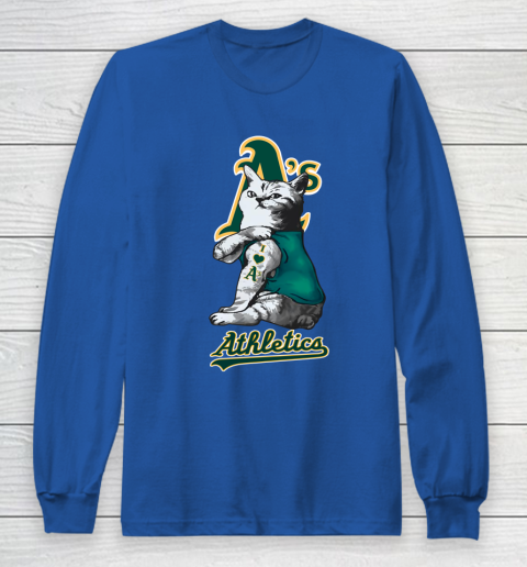 MLB Baseball My Cat Loves Oakland Athletics Long Sleeve T-Shirt 6
