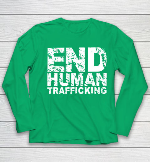 End Human Trafficking Shirt Youth Long Sleeve 4
