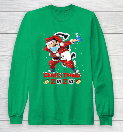 Chicago White Sox Funny Santa Claus Dabbing Christmas 2020 MLB Long Sleeve T-Shirt 4
