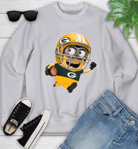 NFL Green Bay Packers Minions Disney Football Sports Youth Sweatshirt 4