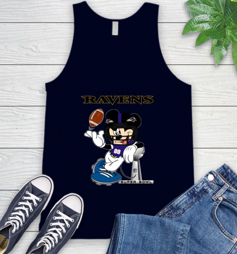 NFL Baltimore Ravens Mickey Mouse Disney Super Bowl Football T Shirt Tank Top 3