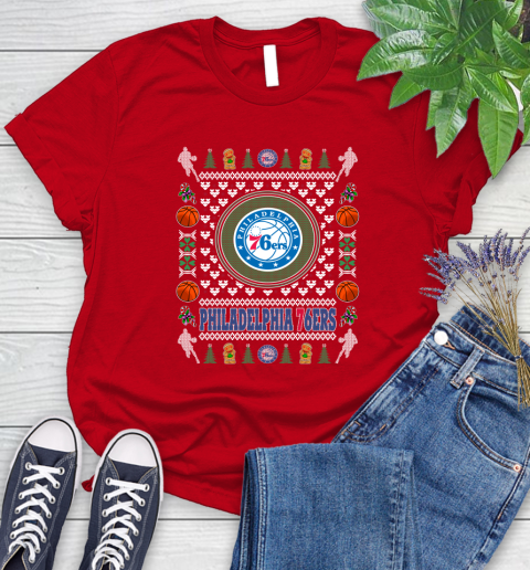 Philadelphia 76ers Merry Christmas NBA Basketball Loyal Fan Ugly Shirt 98