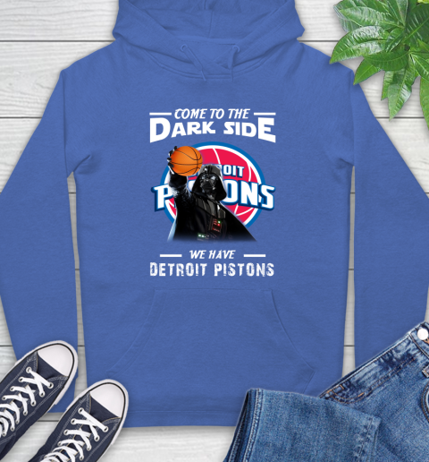 NBA Come To The Dark Side We Have Detroit Pistons Star Wars Darth Vader Basketball Hoodie 9