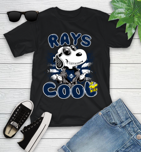 MLB Baseball Tampa Bay Rays Cool Snoopy Shirt Youth T-Shirt