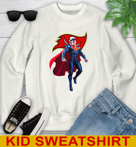 NFL Superman DC Sports Football Tampa Bay Buccaneers Youth Sweatshirt