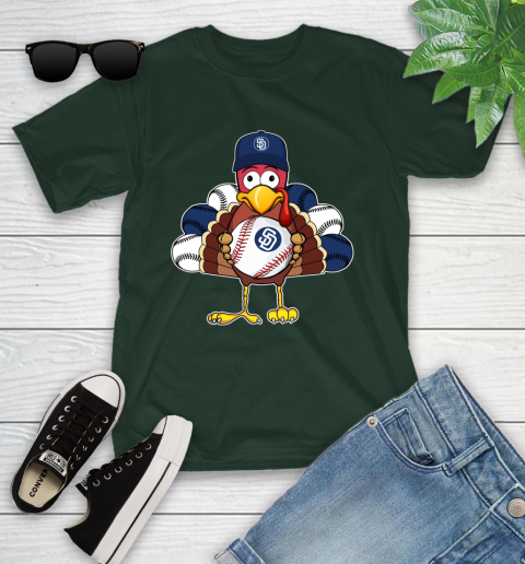 San Diego Padres Turkey thanksgiving Youth T-Shirt 5