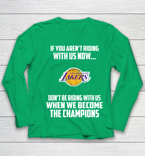 NBA Los Angeles Lakers Basketball We Become The Champions Youth Long Sleeve 4
