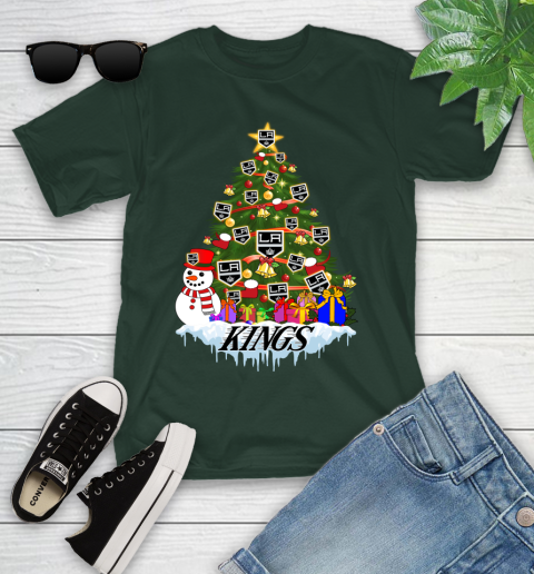 Los Angeles Kings Merry Christmas NHL Hockey Sports Youth T-Shirt 5