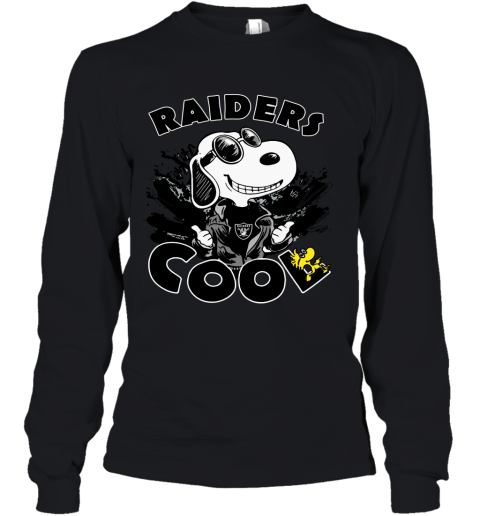 Oakland Raiders Snoopy Joe Cool We're Awesome Youth Long Sleeve