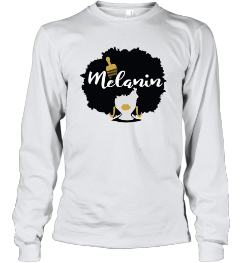 Afro Hair Shirt Melanin Queen Natural Hair Shirt Gift ANZ Youth Long Sleeve