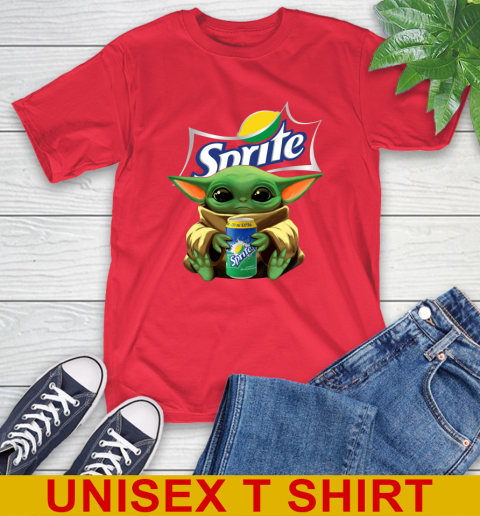 Star Wars Baby Yoda Hugs Sprite Soft Drink Shirt 10