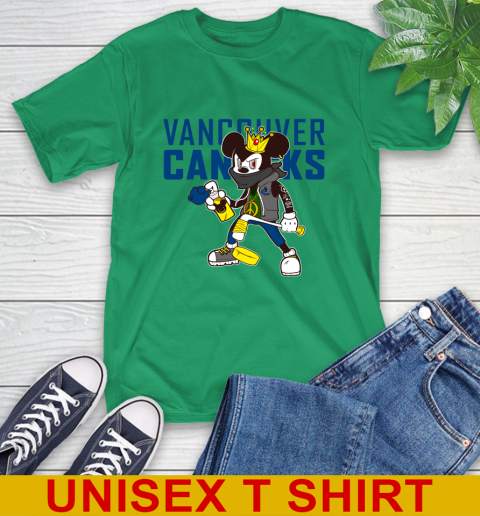 Vancouver Canucks NHL Hockey Mickey Peace Sign Sports T-Shirt 7