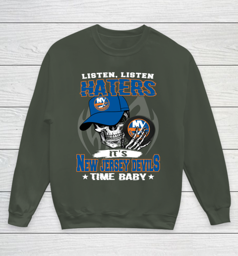Listen Haters It is ISLANDERS Time Baby NHL Youth Sweatshirt 8