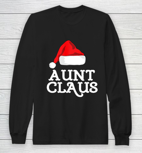Aunt Claus Christmas Family Group Matching Pajama Long Sleeve T-Shirt