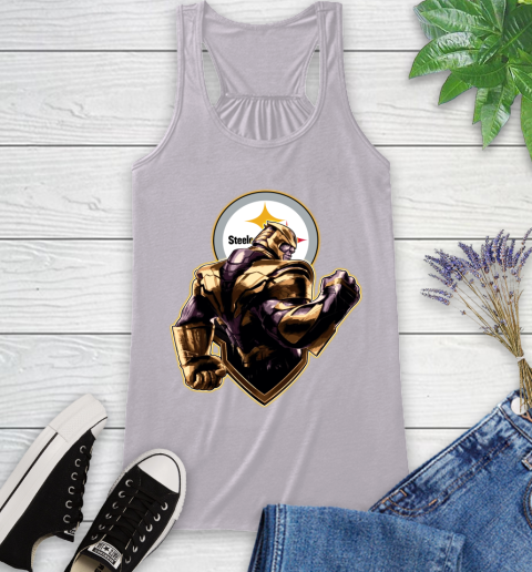 NFL Thanos Avengers Endgame Football Sports Pittsburgh Steelers Racerback Tank 5