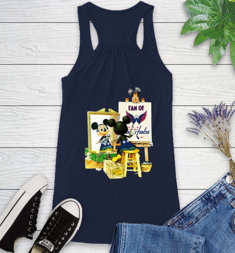 NHL Hockey Washington Capitals Mickey Drawing Shirt 44