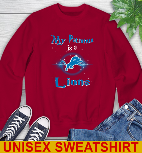 NFL Football Harry Potter My Patronus Is A Detroit Lions Sweatshirt 9
