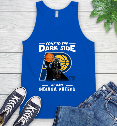 NBA Come To The Dark Side We Have Indiana Pacers Star Wars Darth Vader Basketball Tank Top 4