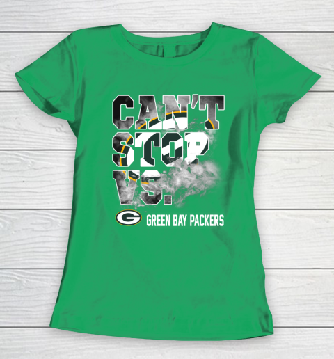 NFL Green Bay Packers Can't Stop Vs Women's T-Shirt 5