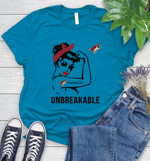NHL Arizona Coyotes Girl Unbreakable Hockey Sports Women's T-Shirt 5