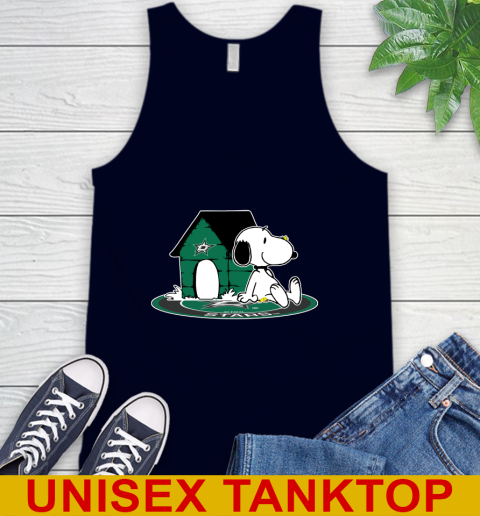 NHL Hockey Dallas Stars Snoopy The Peanuts Movie Shirt Tank Top 3