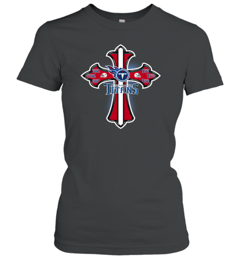 NFL Green Crusader Cross Tennessee Titans Women's T-Shirt - Rookbrand