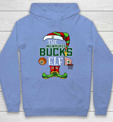 Milwaukee Bucks Christmas ELF Funny NBA Hoodie 8