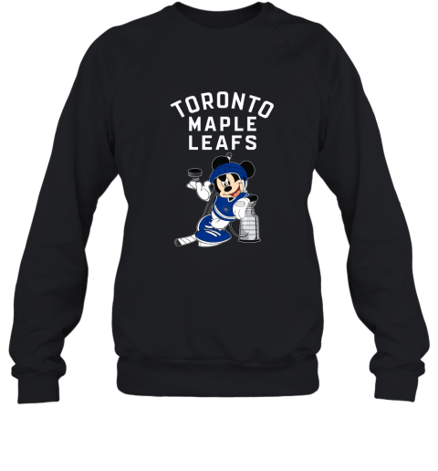 Mickey Toronto Maple Leafs With The Stanley Cup Hockey NHL Sweatshirt