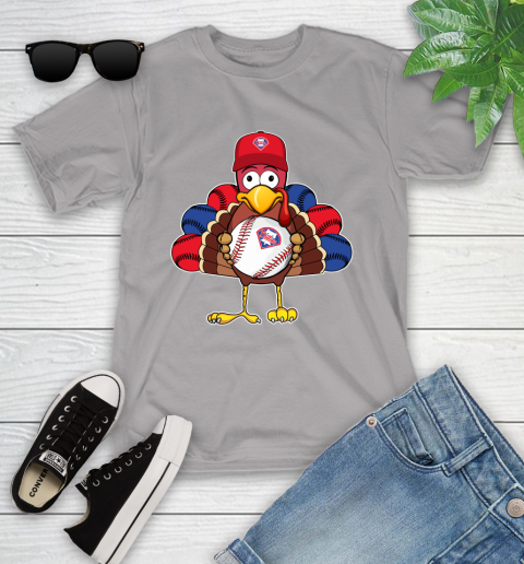 Philadelphia Phillies Turkey thanksgiving Youth T-Shirt 4