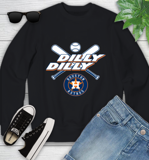 MLB Houston Astros Dilly Dilly Baseball Sports Youth Sweatshirt 2