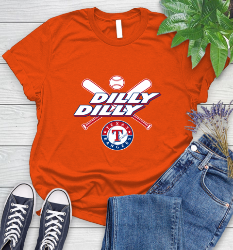 MLB Texas Rangers Dilly Dilly Baseball Sports Women's T-Shirt 4