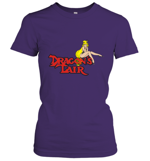 ykro dragons lair daphne baseball shirts ladies t shirt 20 front purple