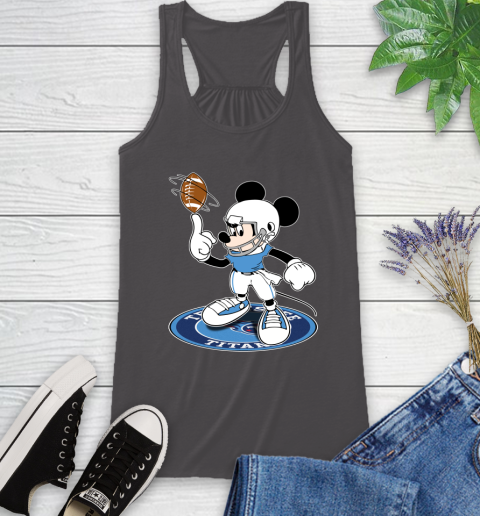 NFL Football Tennessee Titans Cheerful Mickey Disney Shirt Racerback Tank 12