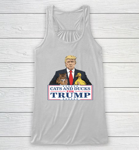 Cats And Ducks For Trump 2024 Kittens And Ducks For Trump Racerback Tank