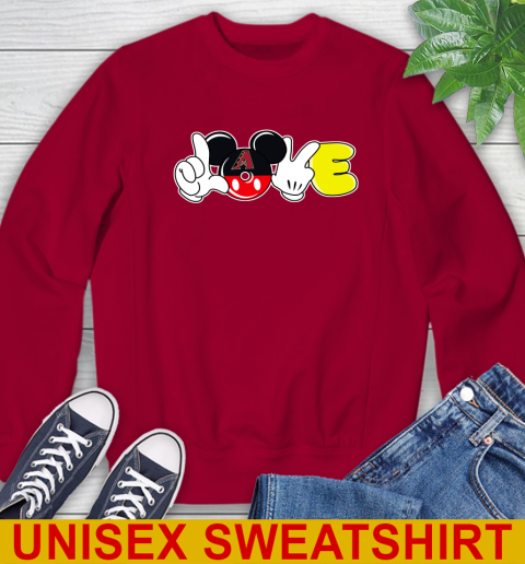 Arizona Diamondbacks MLB Baseball Love Mickey Disney Sports Sweatshirt 7