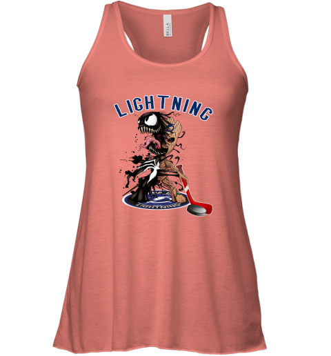 NHL Tampa Bay Lightning Hockey Venom Groot Guardians Of The Galaxy ookuxuVBCqO flowy tank 32 95 151514 front coral