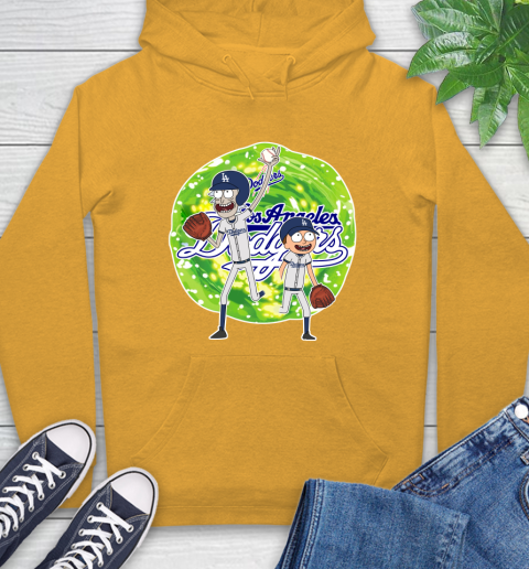 MLB Los Angeles Dodgers Rick And Morty Baseball Sports Hoodie 3