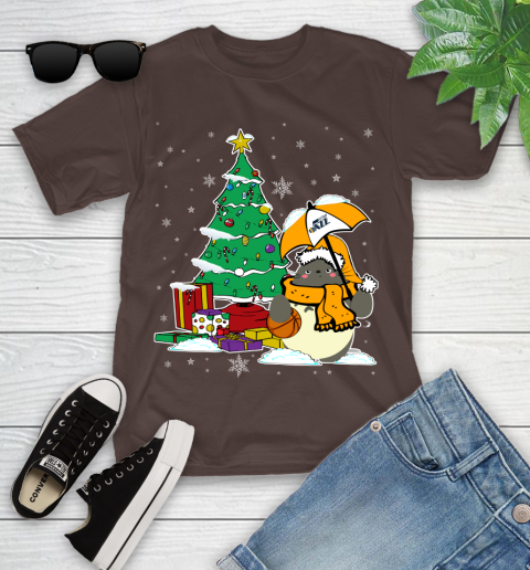 Utah Jazz NBA Basketball Cute Tonari No Totoro Christmas Sports Youth T-Shirt 7