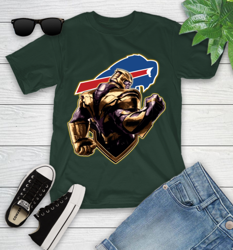 NFL Thanos Avengers Endgame Football Sports Buffalo Bills Youth T-Shirt 5