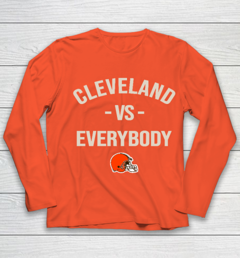 Cleveland Browns Vs Everybody Youth Long Sleeve 3