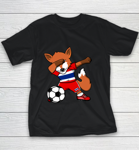 Dabbing Fox Thailand Soccer Fans Jersey Thai Football Love Youth T-Shirt